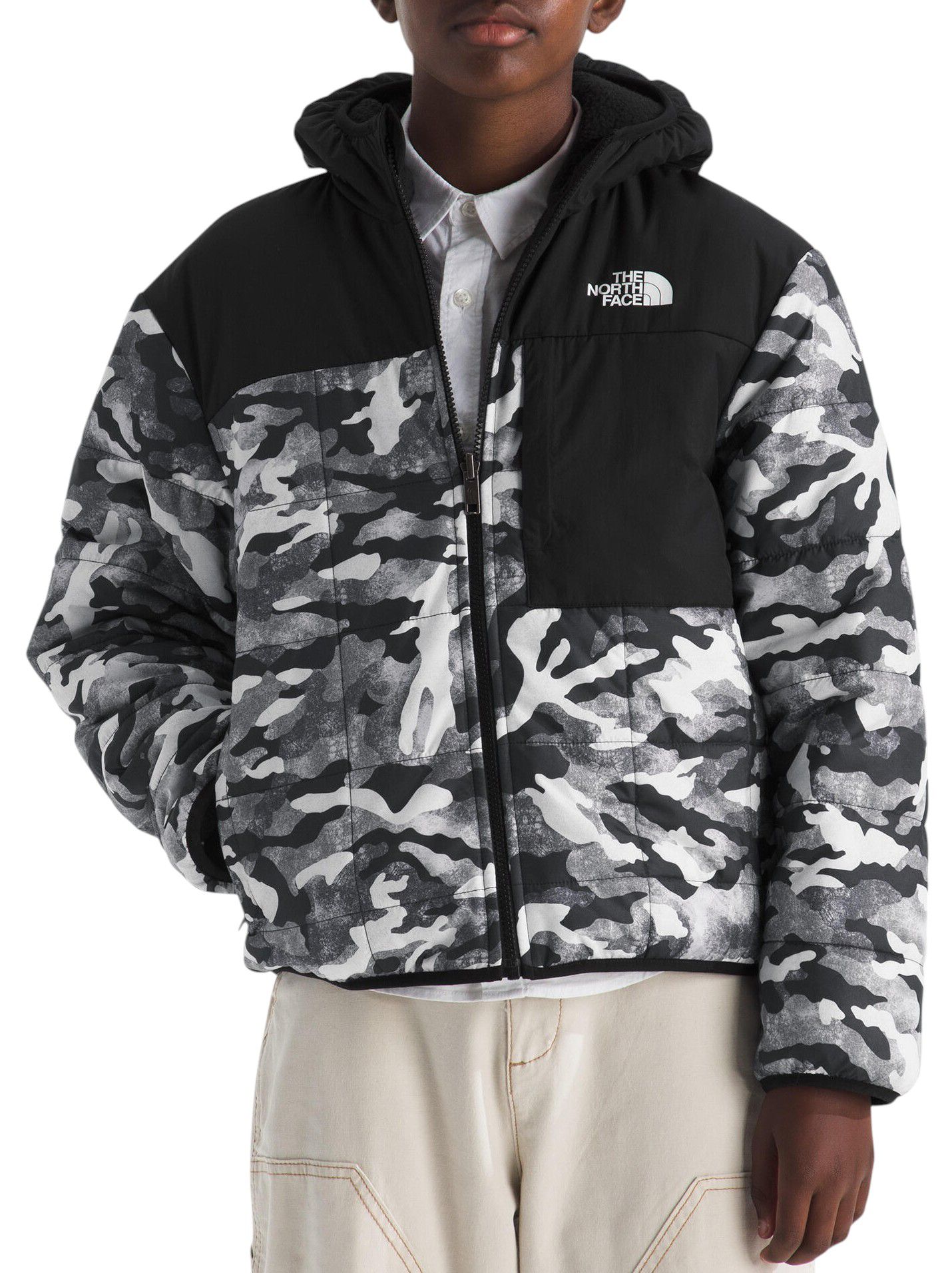 The North Face Boys' Reversible Shasta Hooded Full-Zip Jacket product image