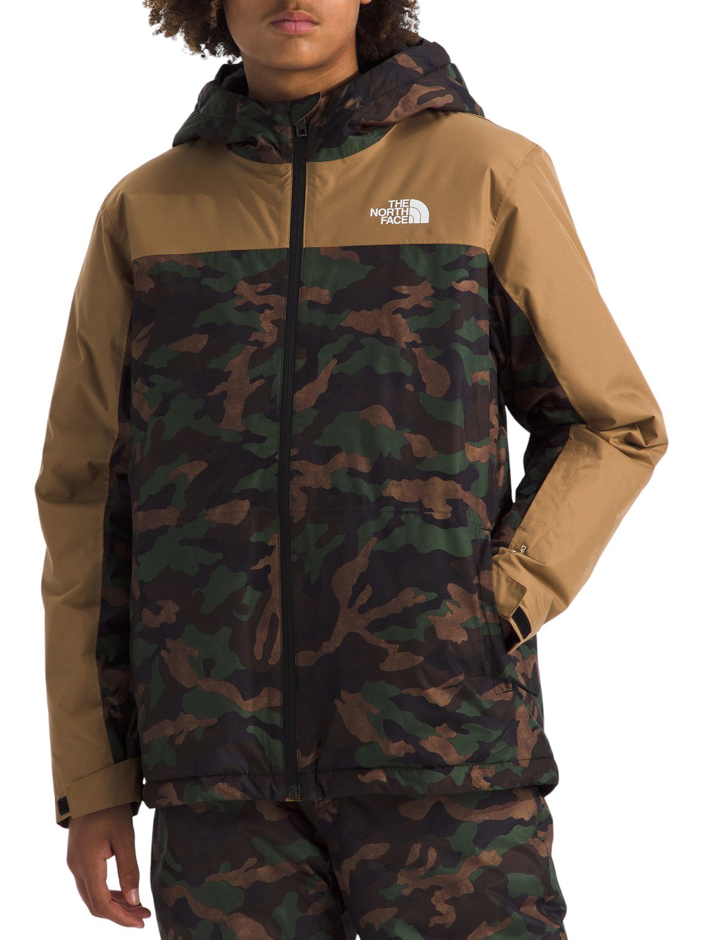 North face white camo jacket best sale