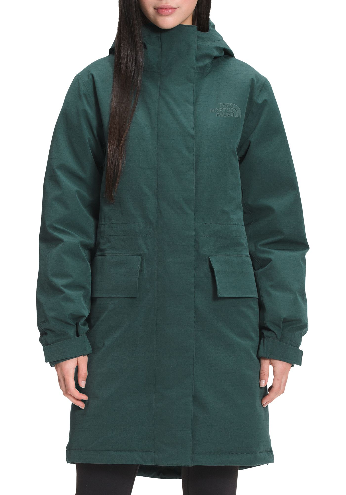 North face arctic parka green best sale