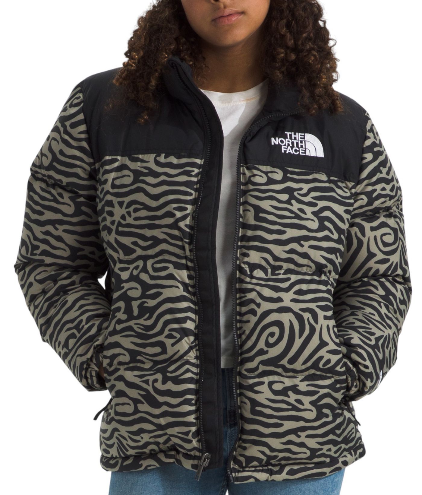 The North Face Printed City Standard Down Puffer Hooded Women's XS factory Jacket