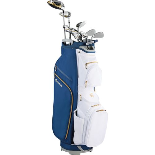 TaylorMade Women's Kalea Gold Cart Bag 10-Piece Complete Set