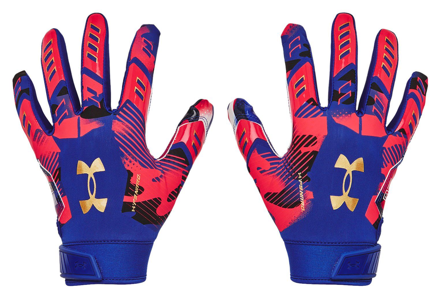 Under Armour 2024 Adult F9 Nitro USA Novelty Football Gloves product image