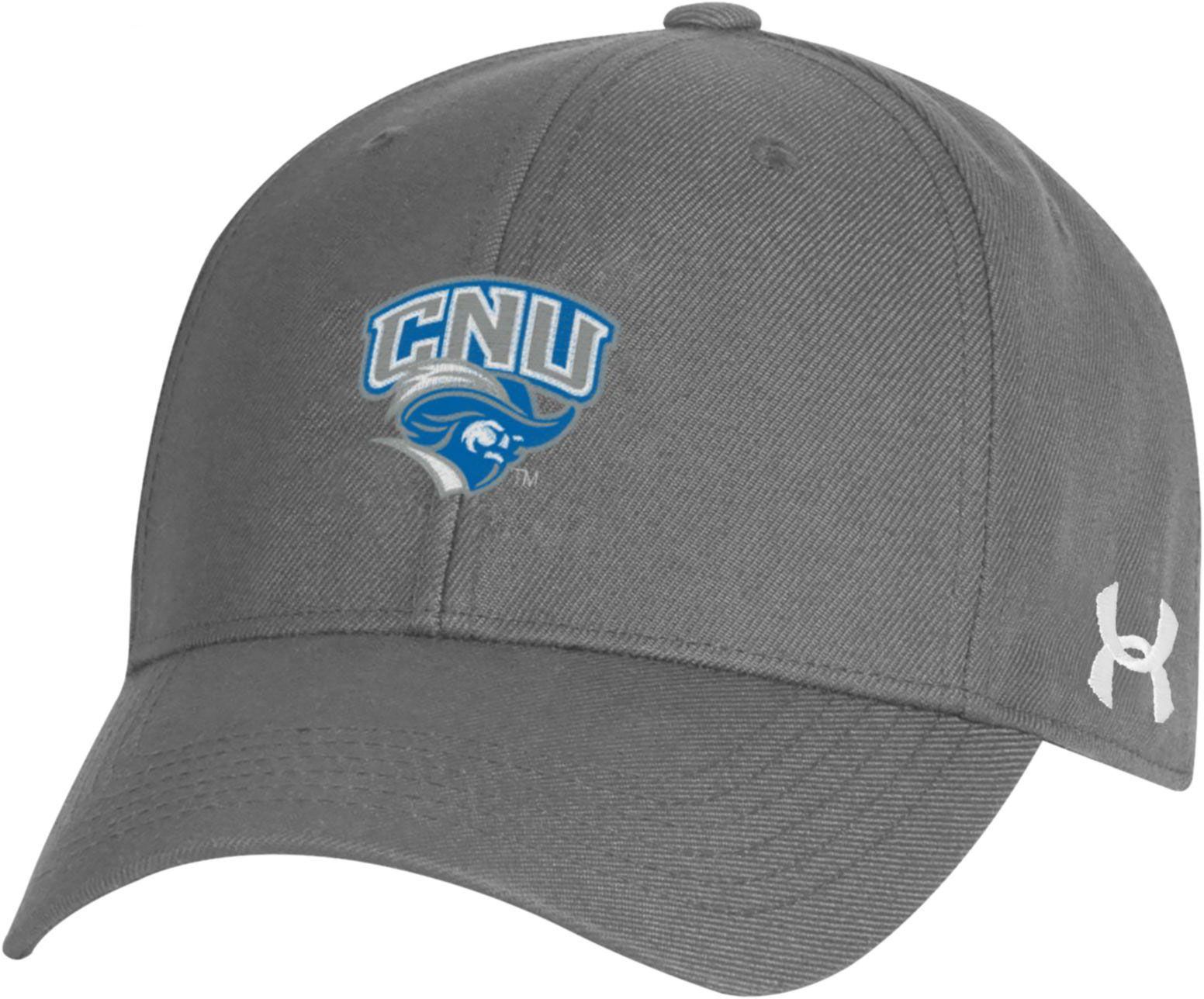 Under Armour Adult Christopher Newport Captains Grey Structured OTS Adjustable Hat product image