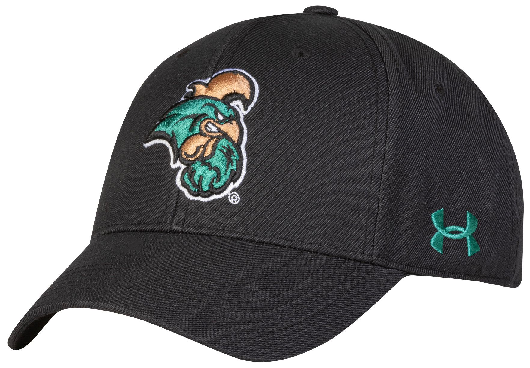 Under Armour Men's Coastal Carolina Chanticleers Black Structured OTS Adjustable Hat product image