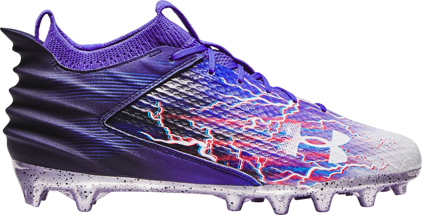 Under Armour Blur Justin Jefferson Into The JJ Verse MC Football Cleats Size 11.5 Purple