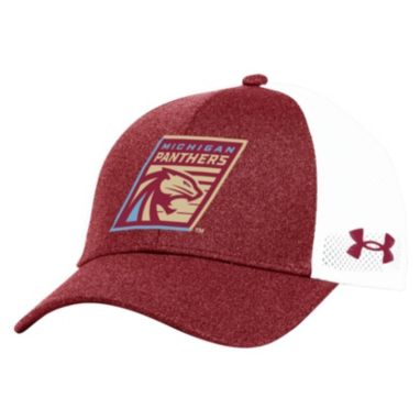 sorry, Under Armour Adult UFL Michigan Panthers Cardinal Red Blitz Stretch Fit Mesh Hat is currently out of stock