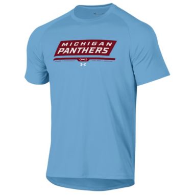 sorry, Under Armour Men's UFL Michigan Panthers Wordmark Carolina Blue Tech T-Shirt is currently out of stock