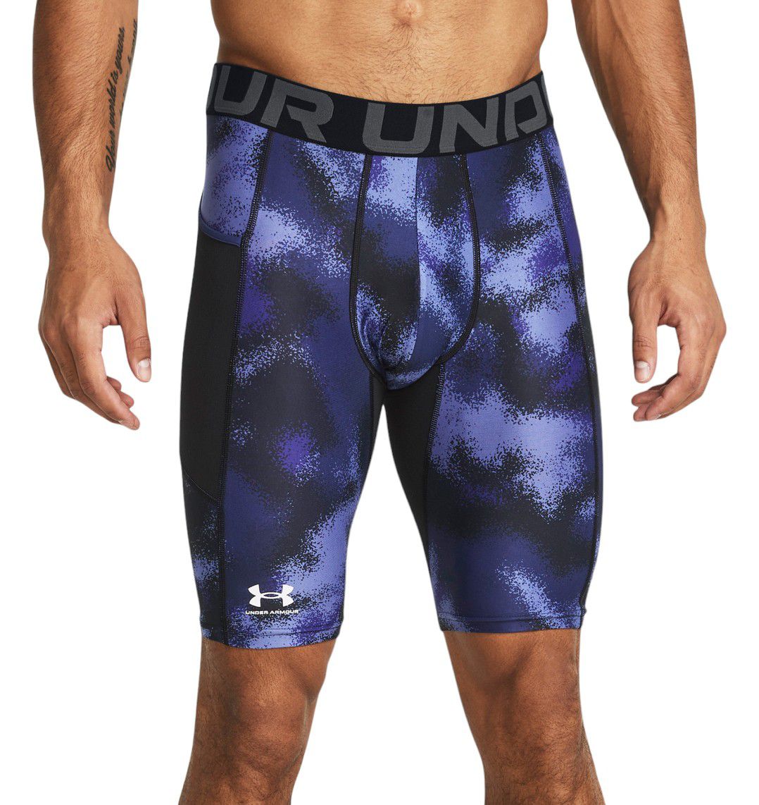 Under Armour Men's HeatGear Printed Long Compression Shorts