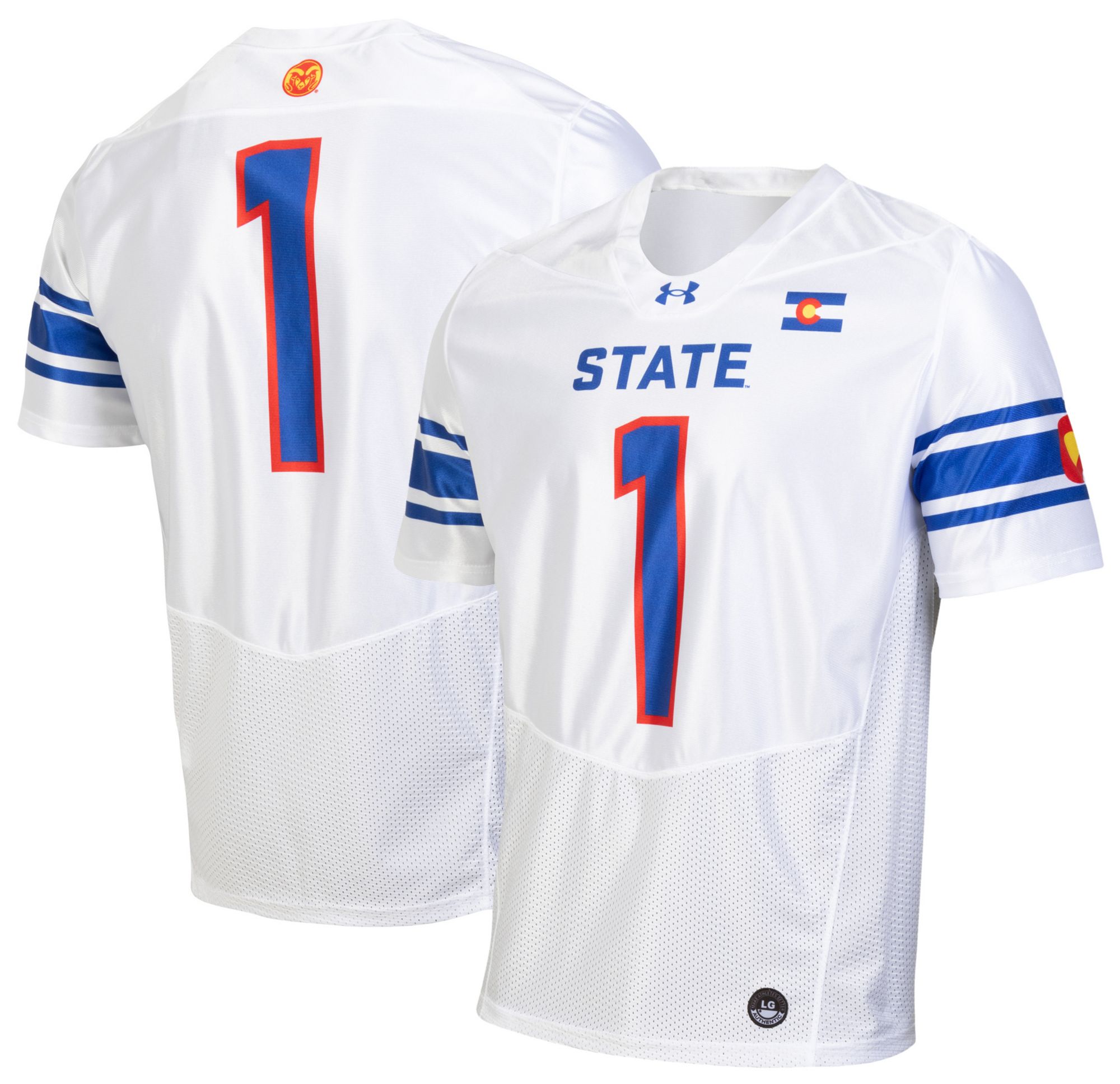Under Armour Men's Colorado State Rams White Armour Fuse Replica Football Jersey product image