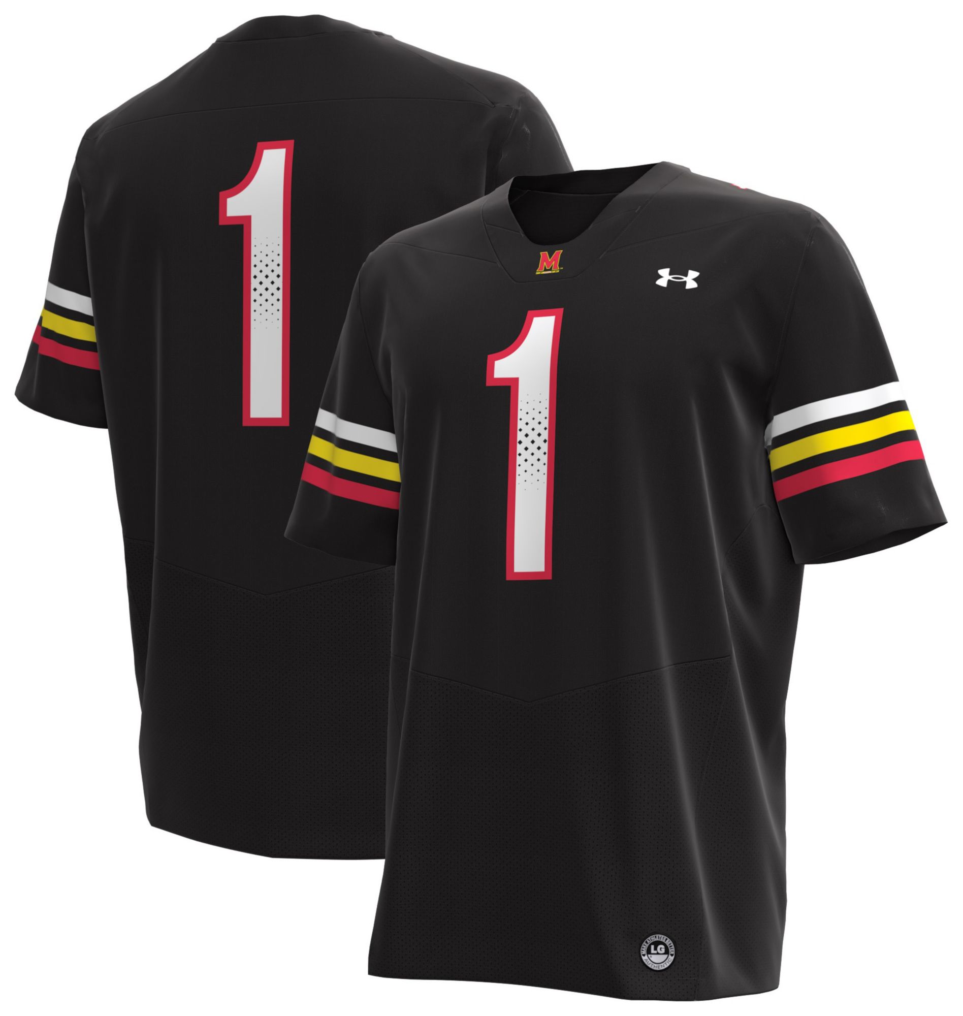 Under Armour Men's Maryland Terrapins Black Replica Football Jersey product image