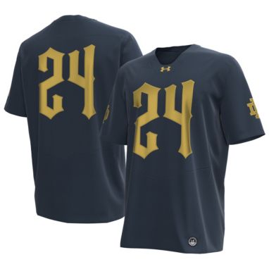 sorry, Under Armour Men's Notre Dame Fighting Irish Shamrock Series Blue Shamrock Twill Replica Football Jersey is currently out of stock