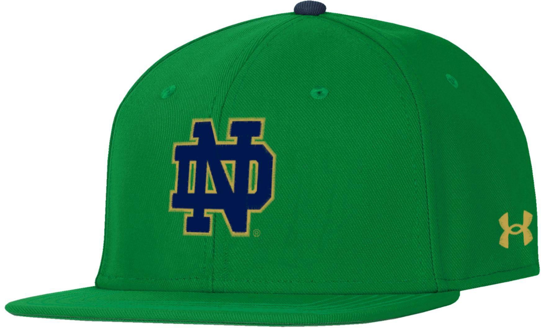 Under Armour Men s Notre Dame Fighting Irish Kelly Green Fitted Baseball Hat Liberty Center