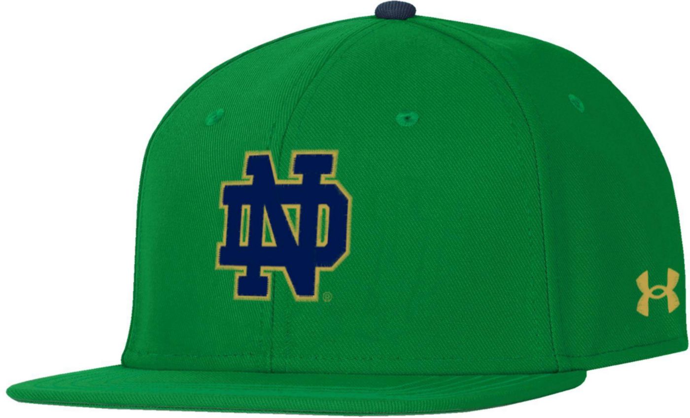 Under Armour Men s Notre Dame Fighting Irish Kelly Green Fitted Baseball Hat XL