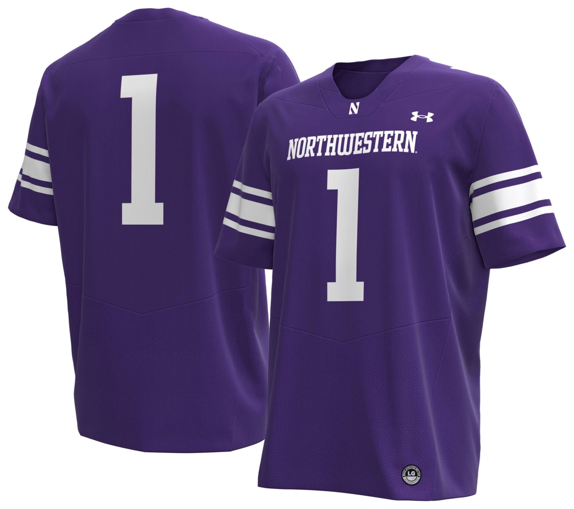 Under Armour Men's Northwestern Wildcats Purple Replica Football Jersey product image