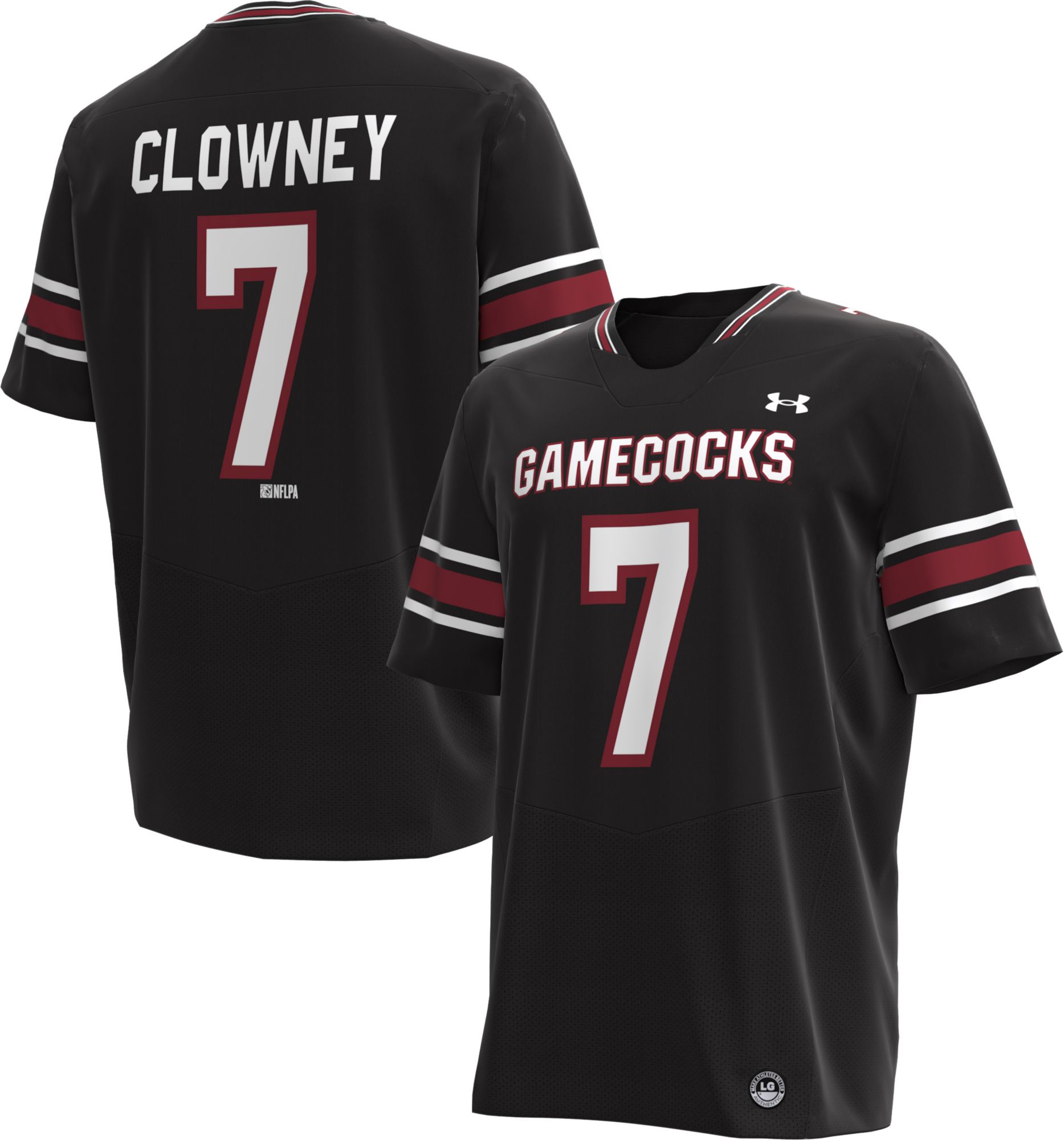 Under Armour Men's South Carolina Gamecocks Jadeveon Clowney #7 Black Replica Football Jersey product image