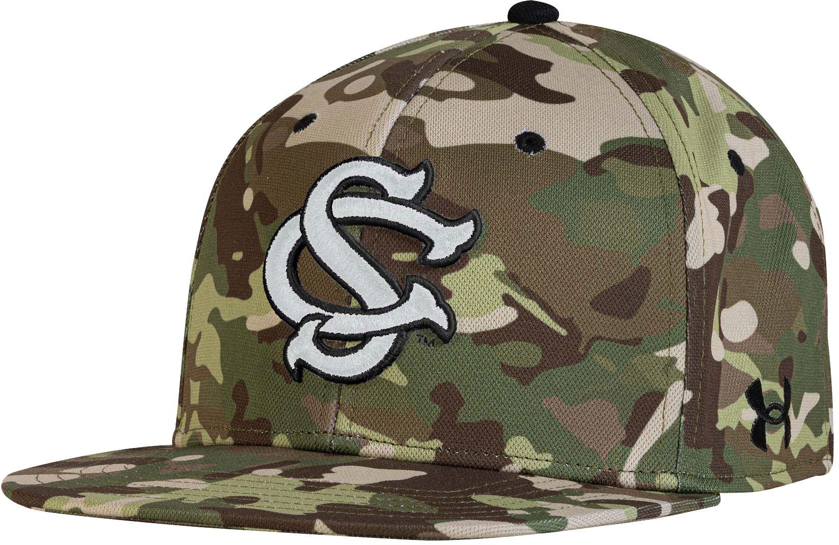 Under Armour Men's South Carolina Gamecocks Camo Fitted Baseball Hat product image
