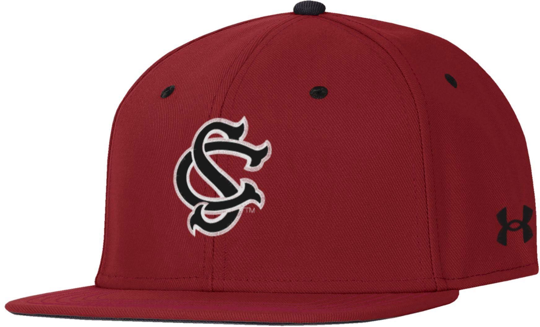 Under Armour Men's South Carolina Gamecocks Cardinal Baseball Fitted Hat product image