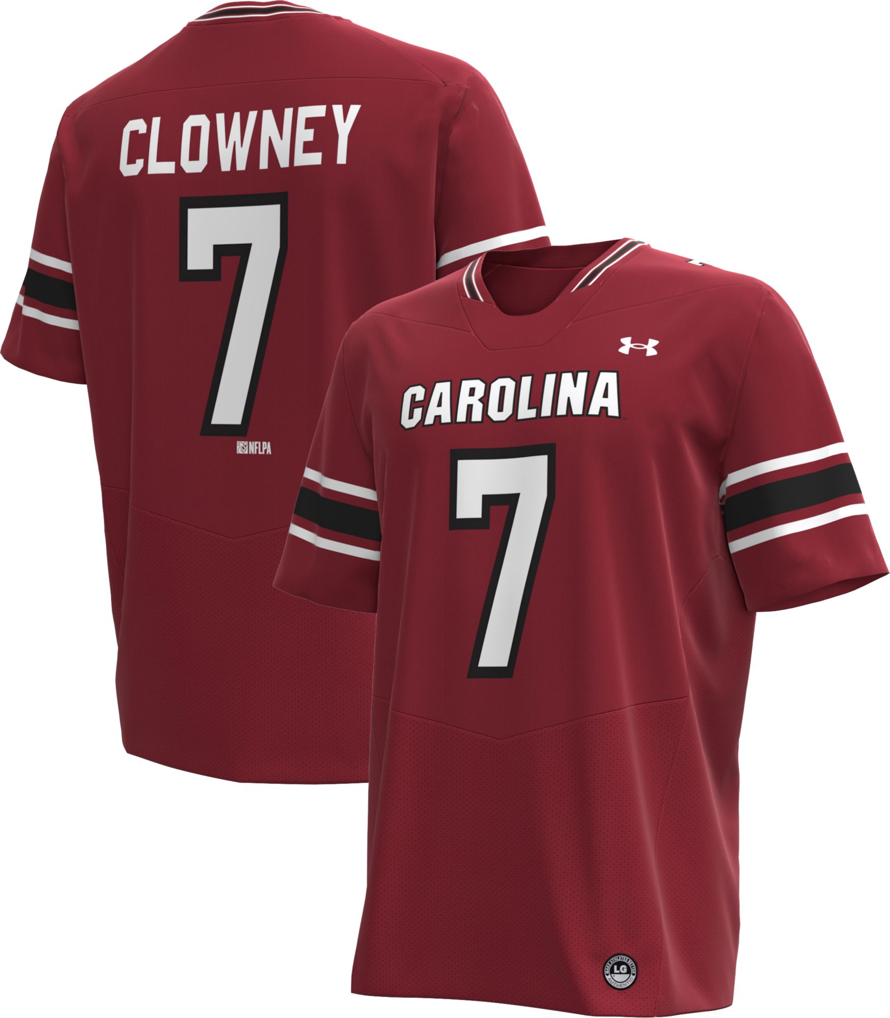 Under Armour Men's South Carolina Gamecocks Jadeveon Clowney #7 Maroon Replica Football Jersey product image