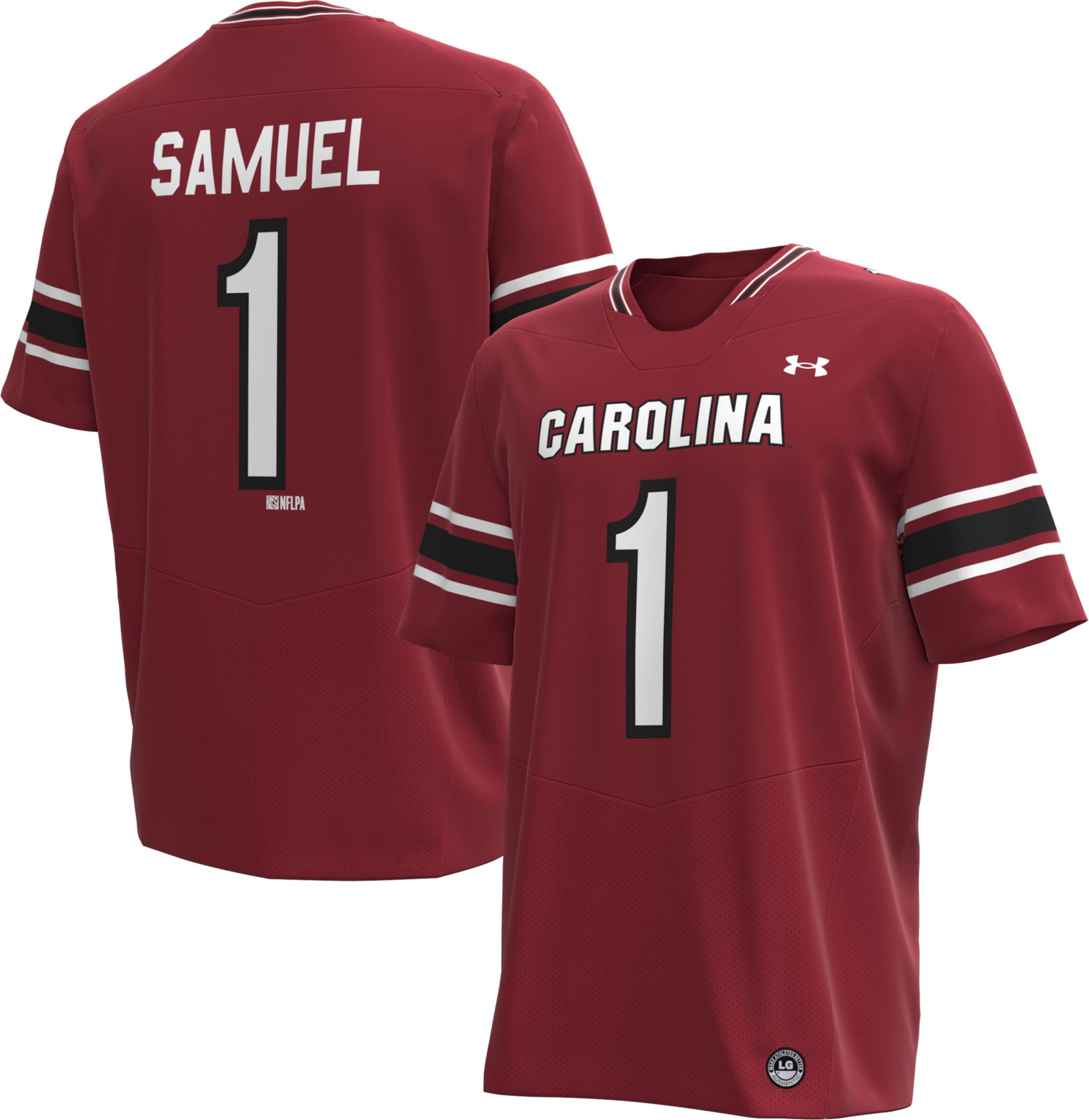 Under Armour Men's South Carolina Gamecocks Deebo Samuel #1 Maroon Replica Football Jersey product image