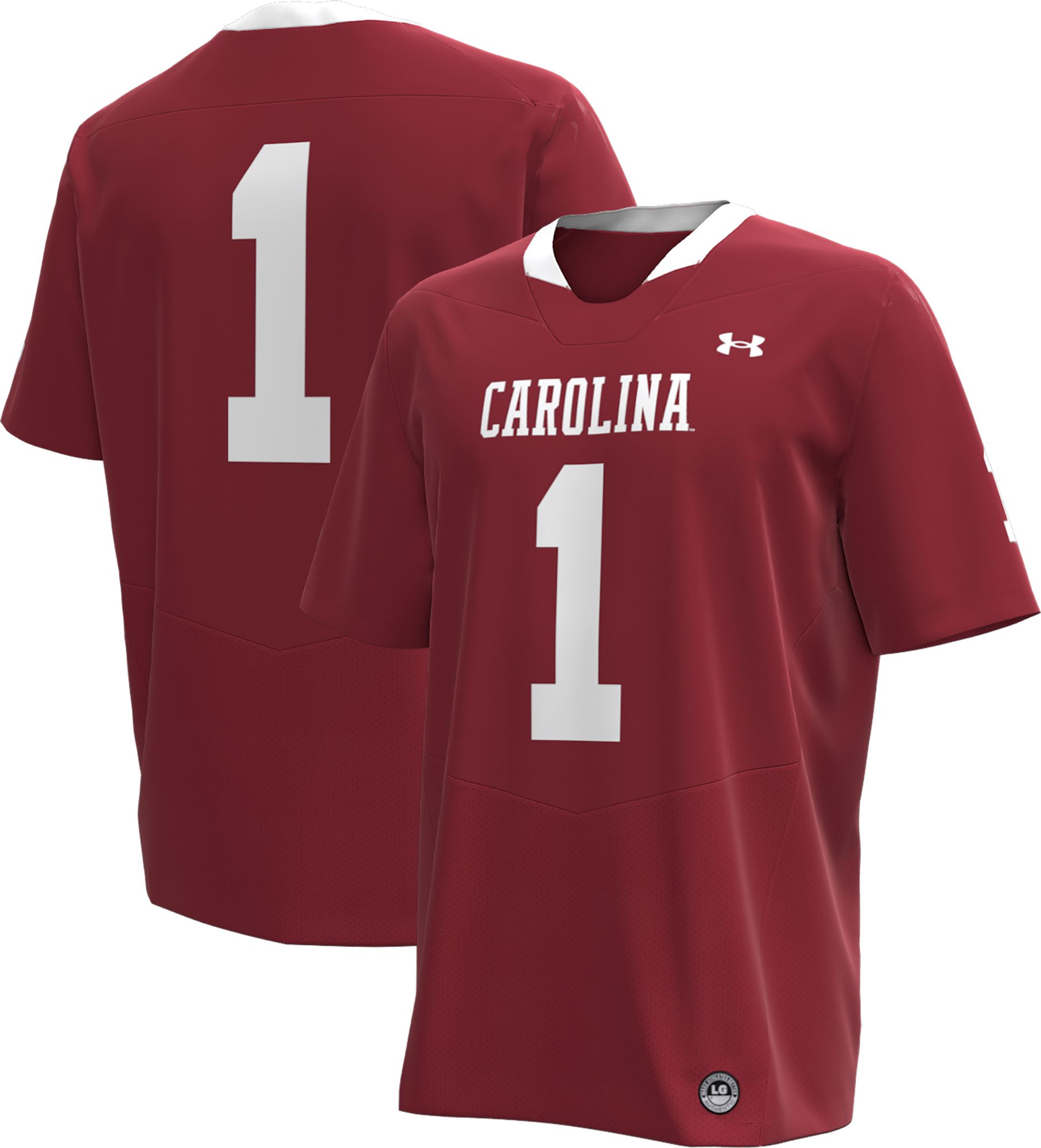 Under Armour Men's South Carolina Gamecocks #1 Maroon Replica Throwback Football Jersey product image