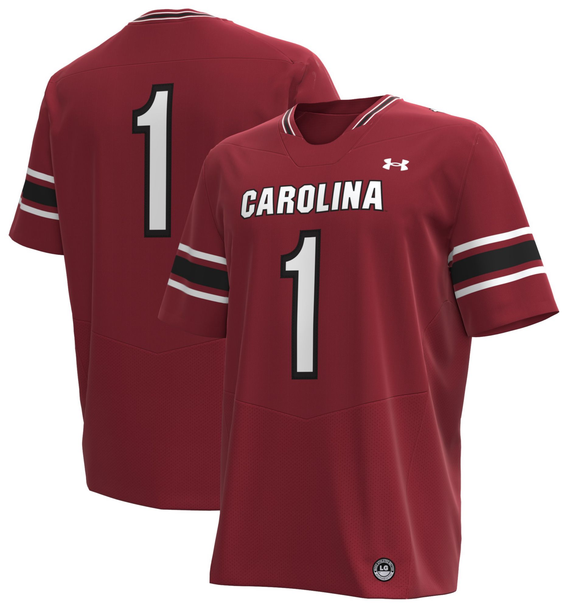 Under Armour Men's South Carolina Gamecocks Maroon Twill Replica Football Jersey product image