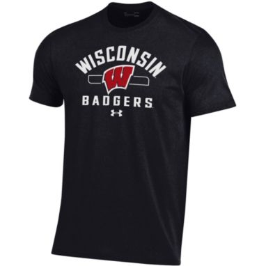 sorry, Under Armour Men's Wisconsin Badgers Black Performance Cotton T-Shirt is currently out of stock