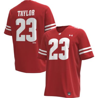sorry, Under Armour Men's Wisconsin Badgers Jonathan Taylor #23 Red Replica Football Jersey is currently out of stock