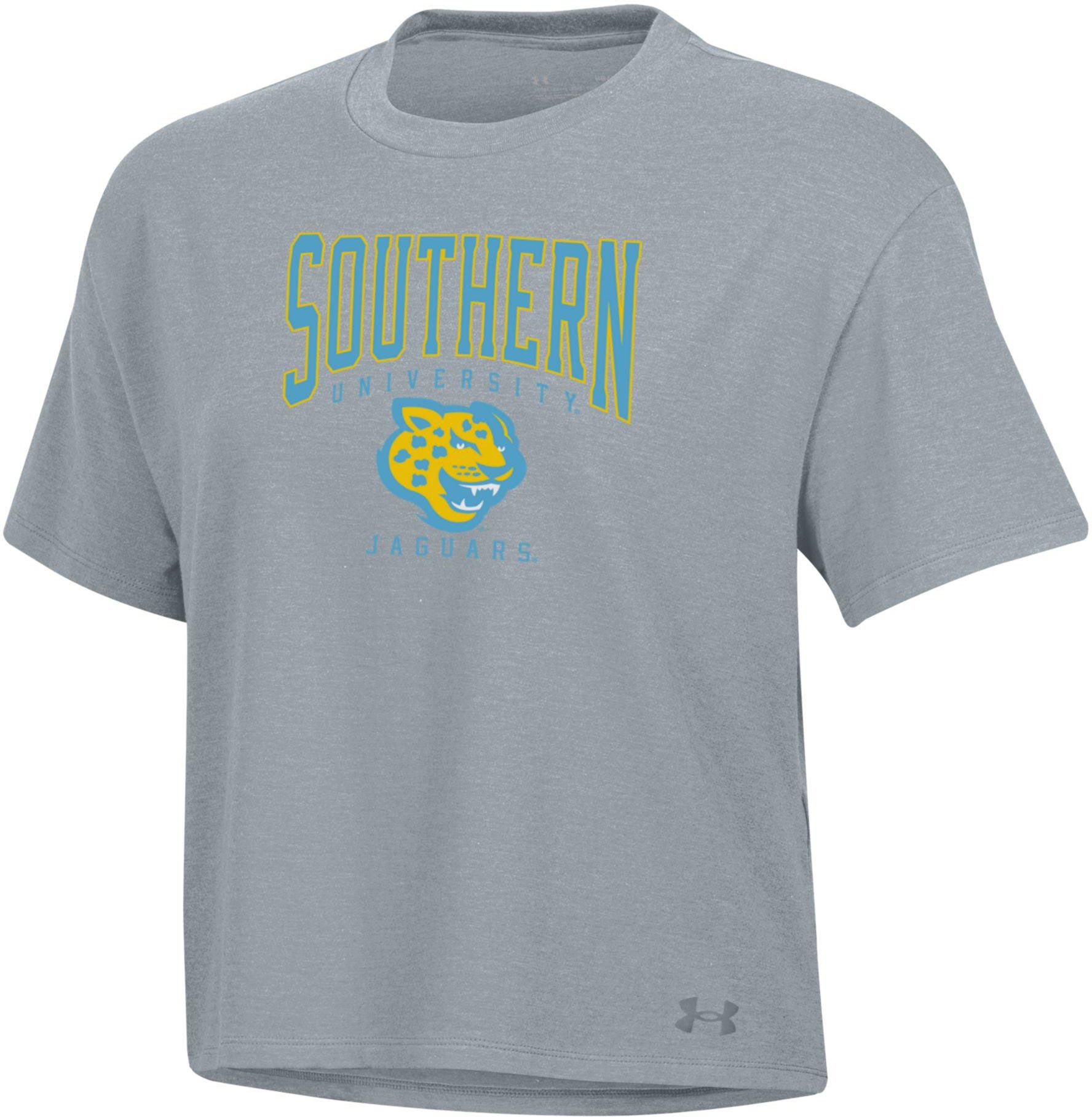 Under Armour Women's Southern University Jaguars Heather Grey All Day T