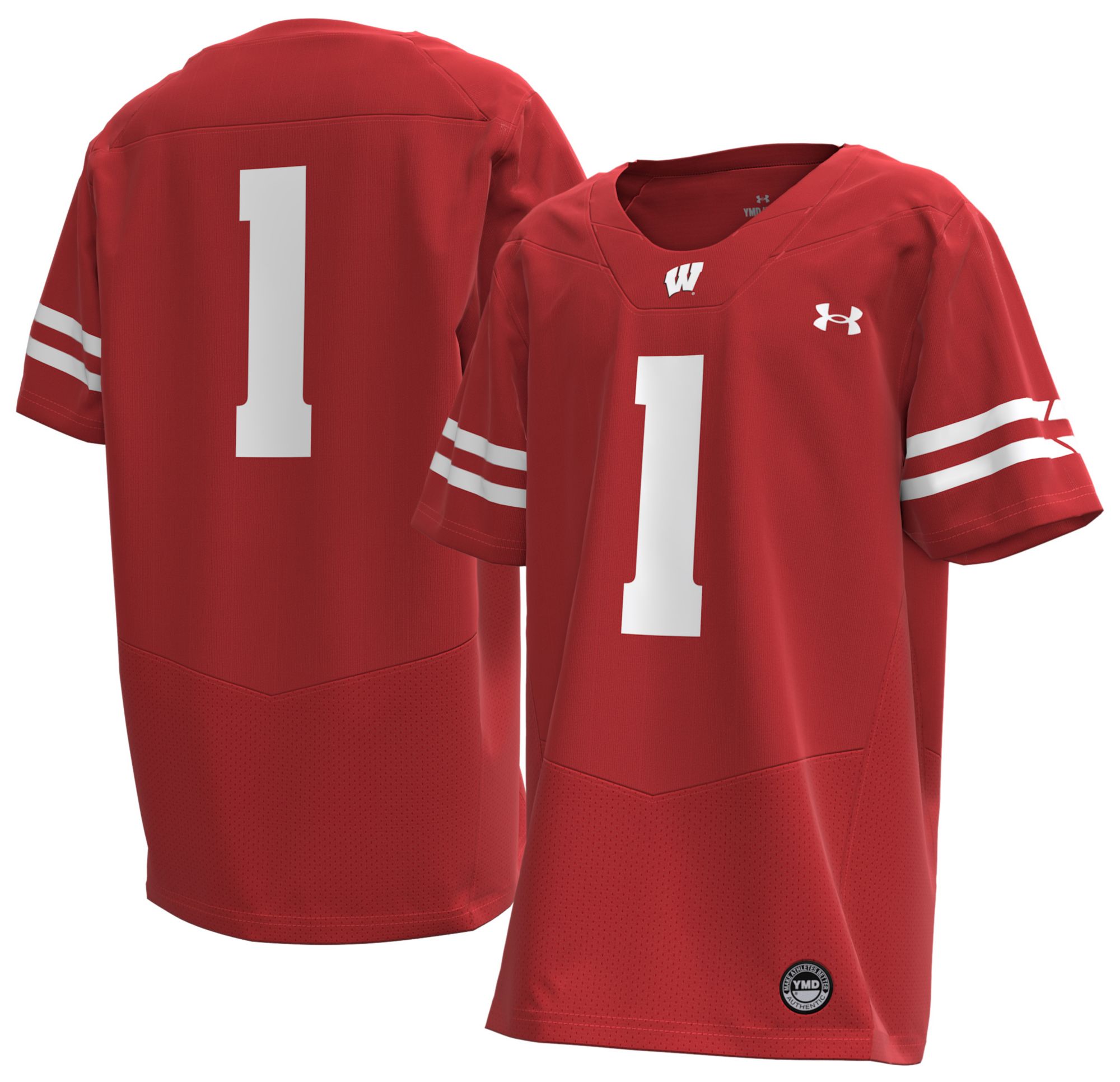 Under Armour Youth Wisconsin Badgers Red Replica Football Jersey product image