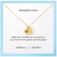 Chelsea Charles Baseball Mom Double Charm Necklace