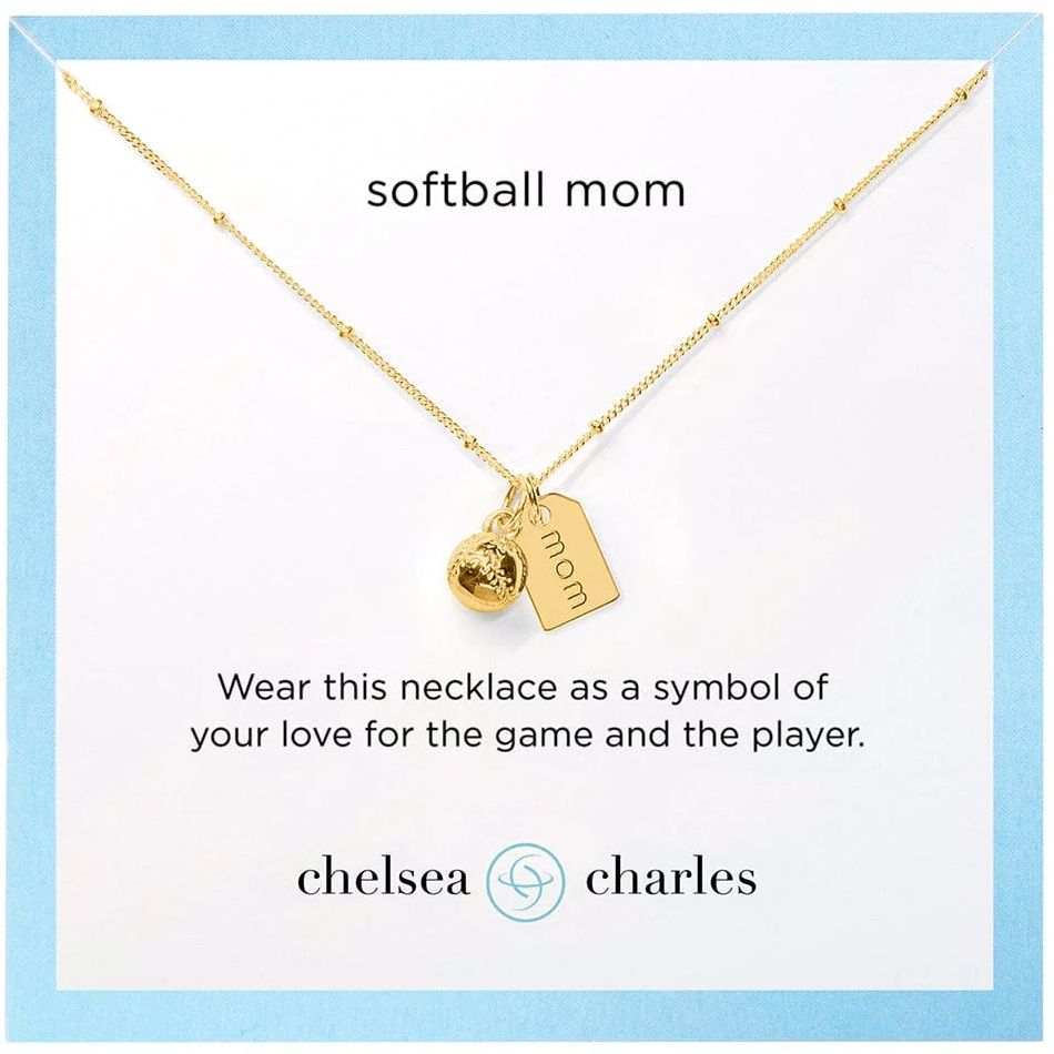 Chelsea Charles Softball Mom Charm Necklace product image