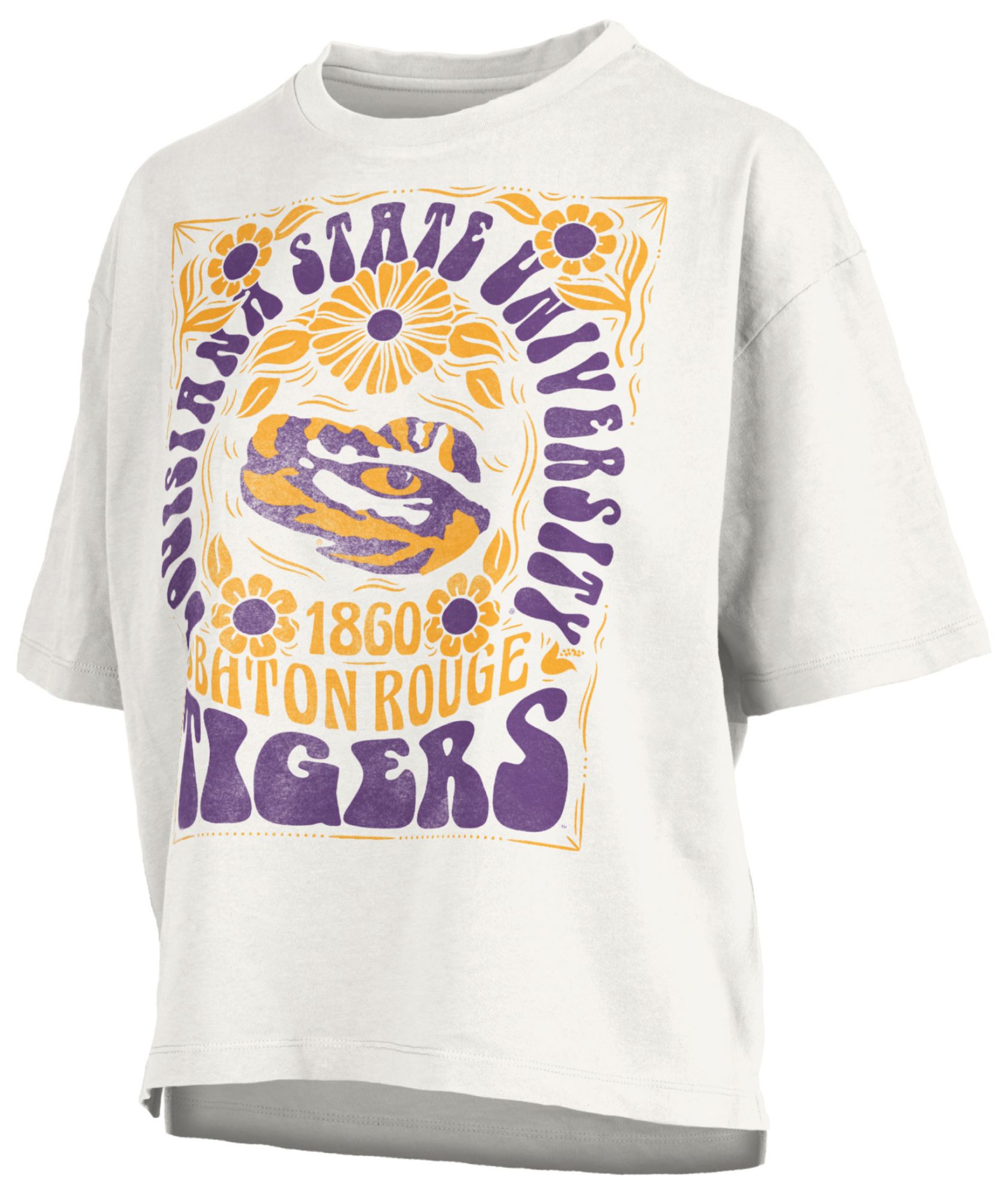 Pressbox Women's LSU Tigers White Harmony T-Shirt Dick's