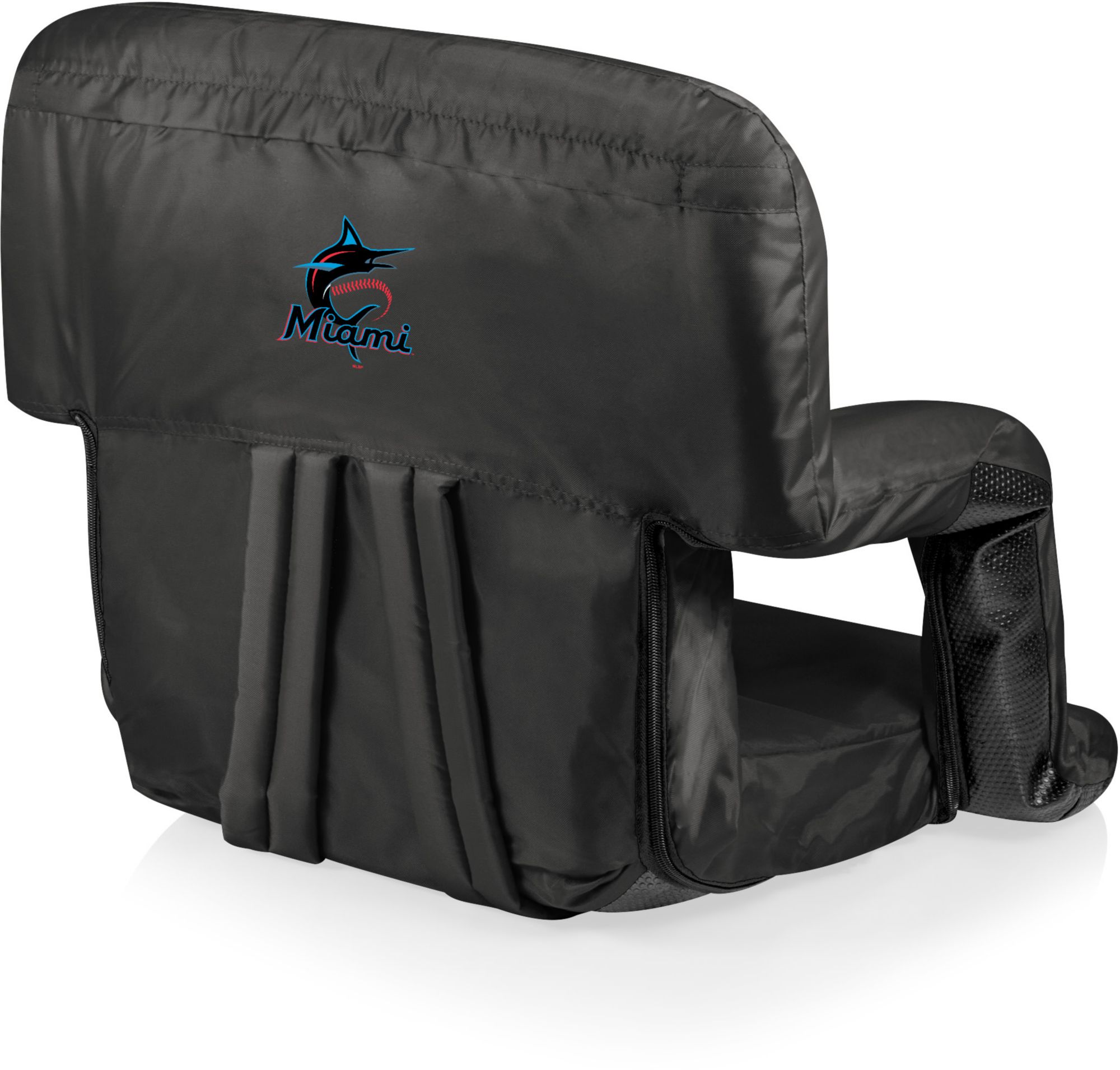Picnic Time Miami Marlins Ventura Portable Reclining Stadium Seat product image