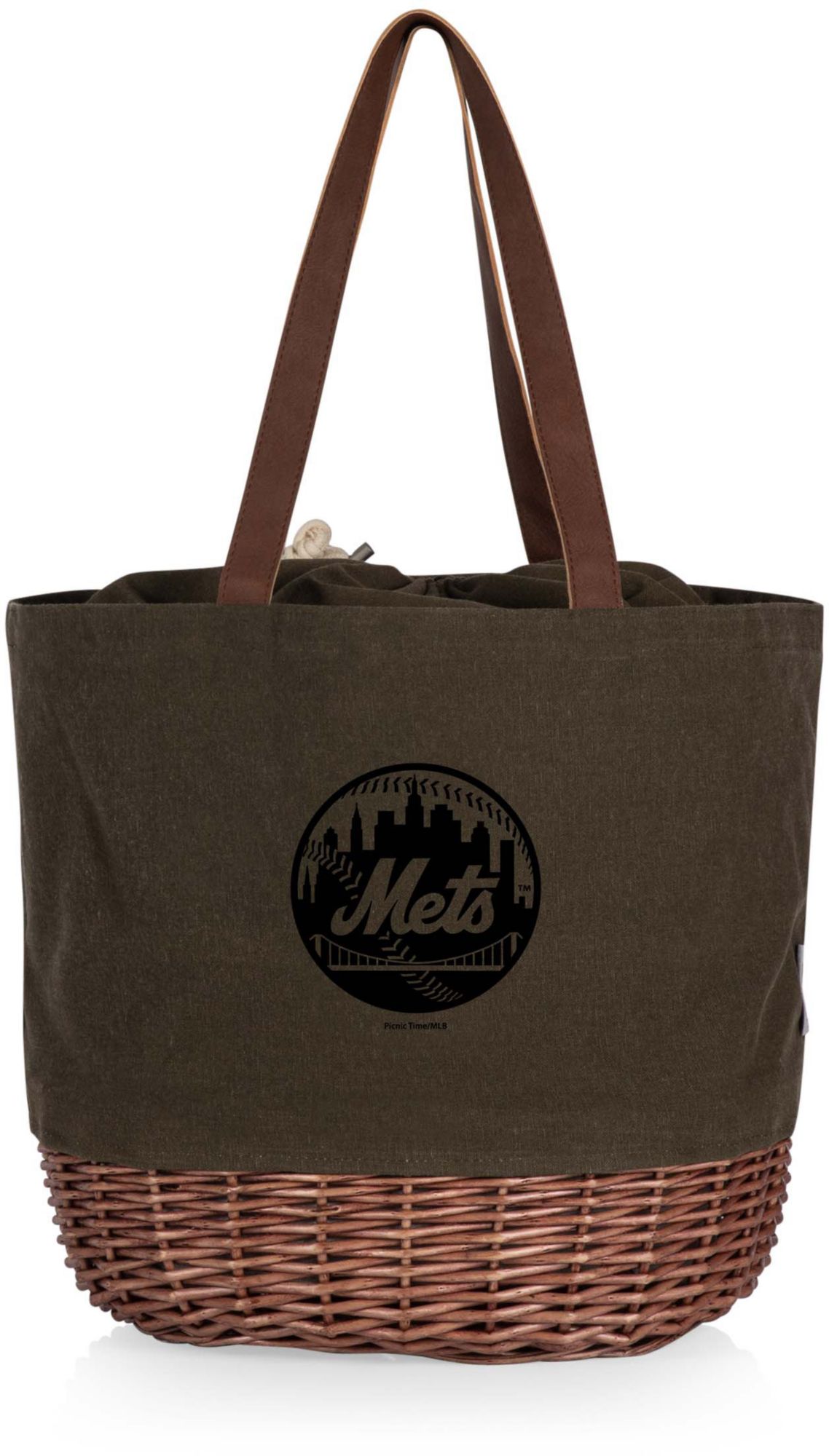 Picnic Time New York Mets Canvas and Willow Basket Bag product image