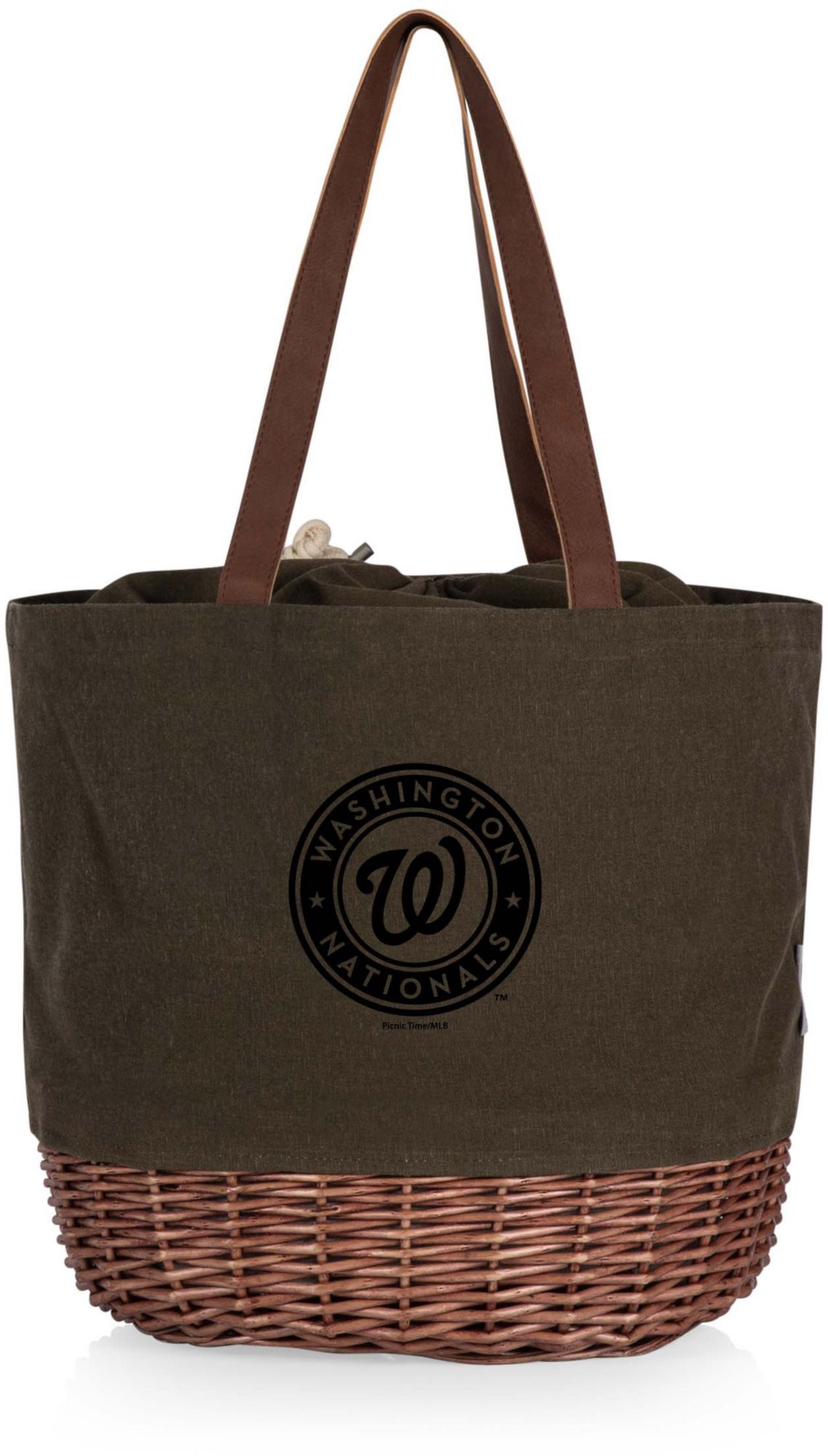 Picnic Time Washington Nationals Canvas and Willow Basket Bag product image