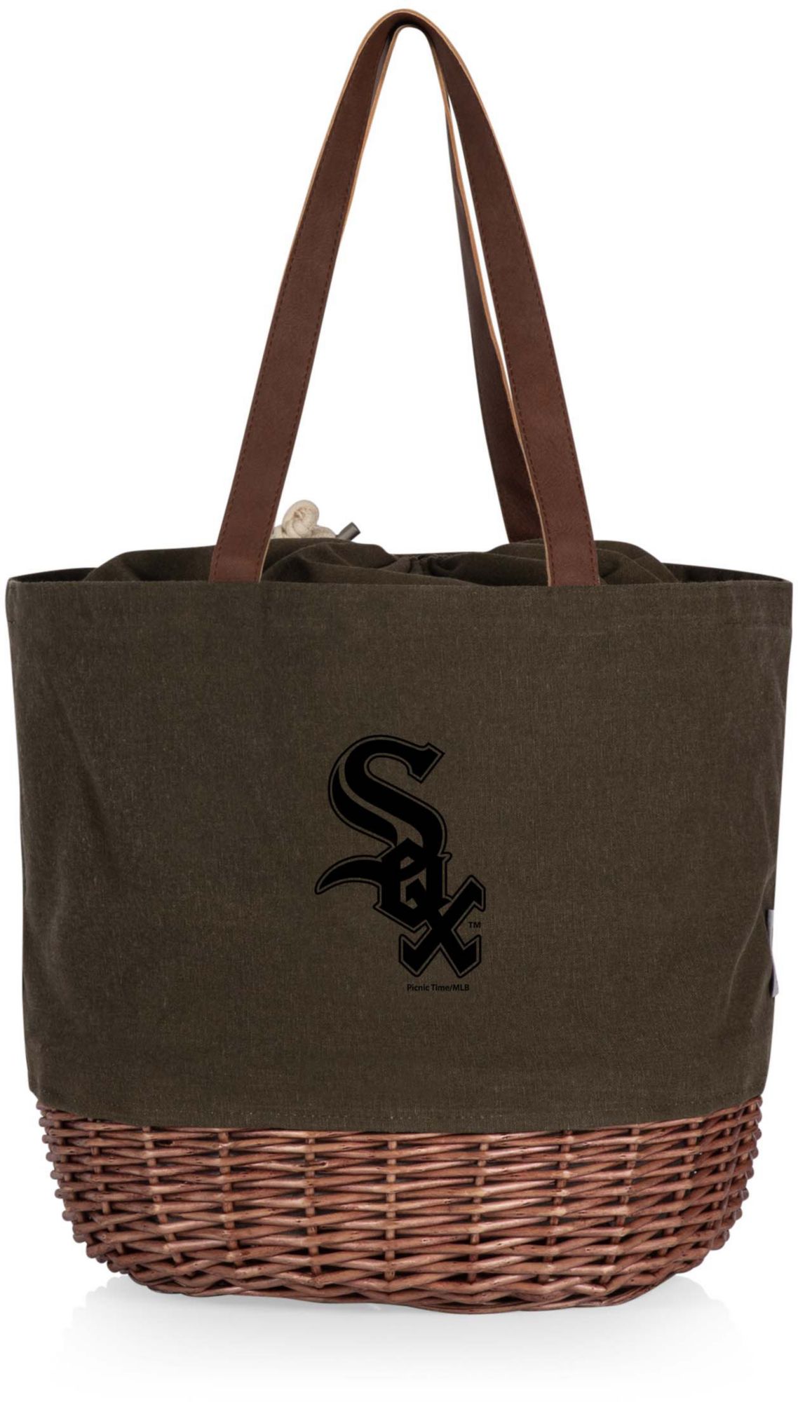Picnic Time Chicago White Sox Canvas and Willow Basket Bag product image