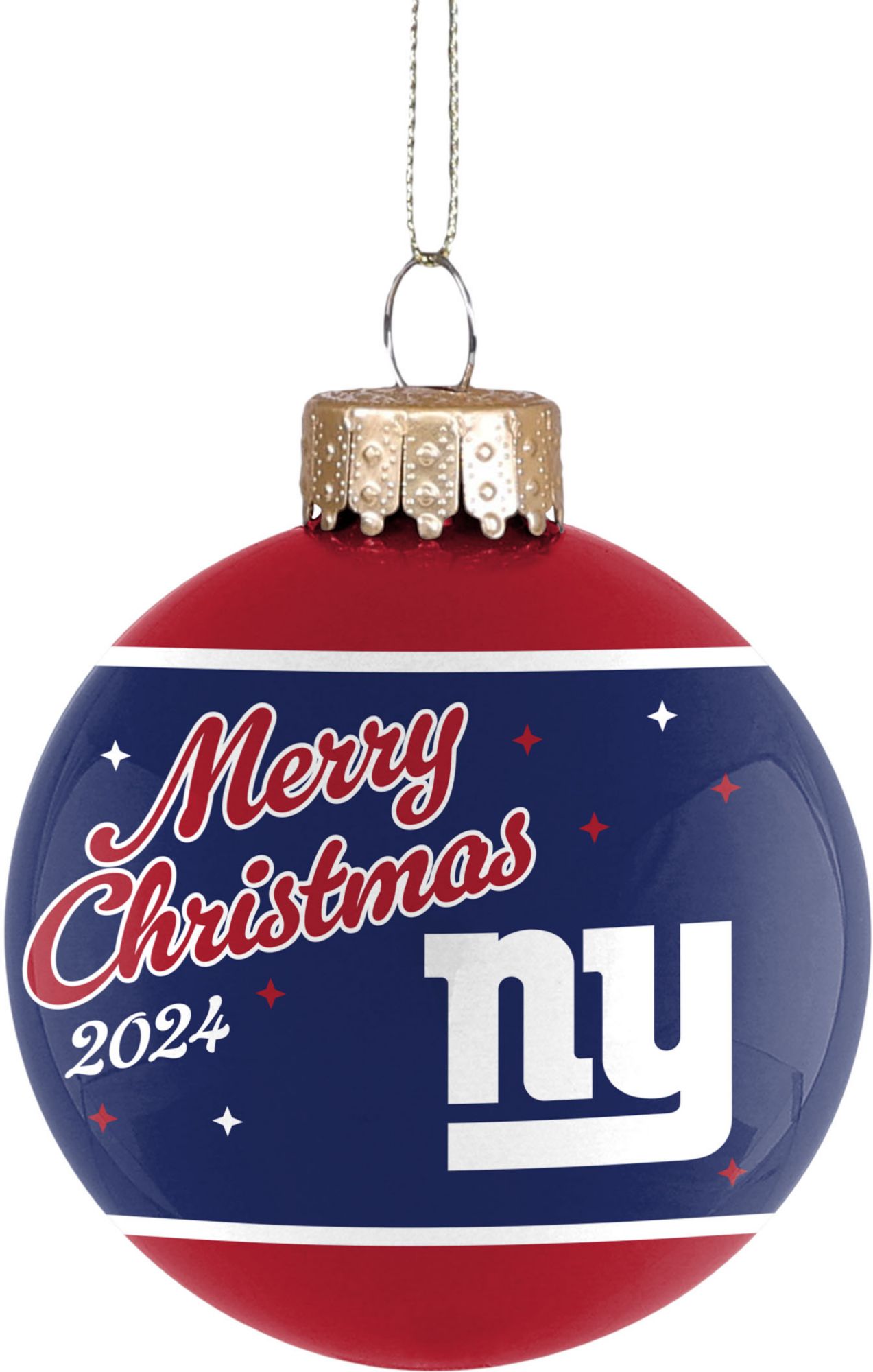 FOCO New York Giants Glass Ball Ornament product image