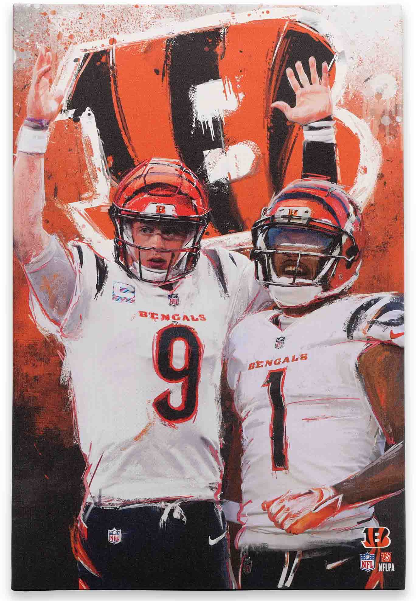 Open Road Cincinnati Bengals Joe Burrow & Chase Player Canvas product image