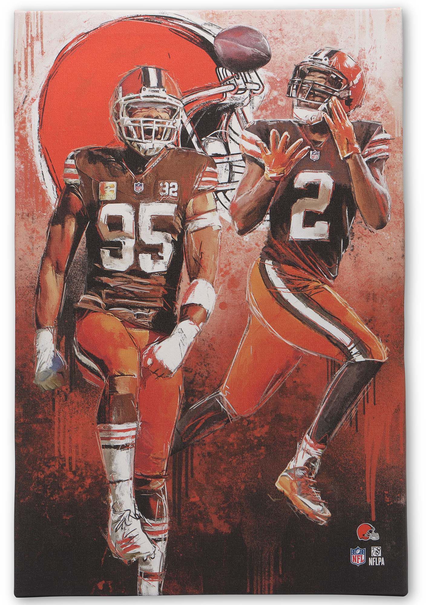 Open Road Cleveland Browns Myles Garrett Player Canvas product image