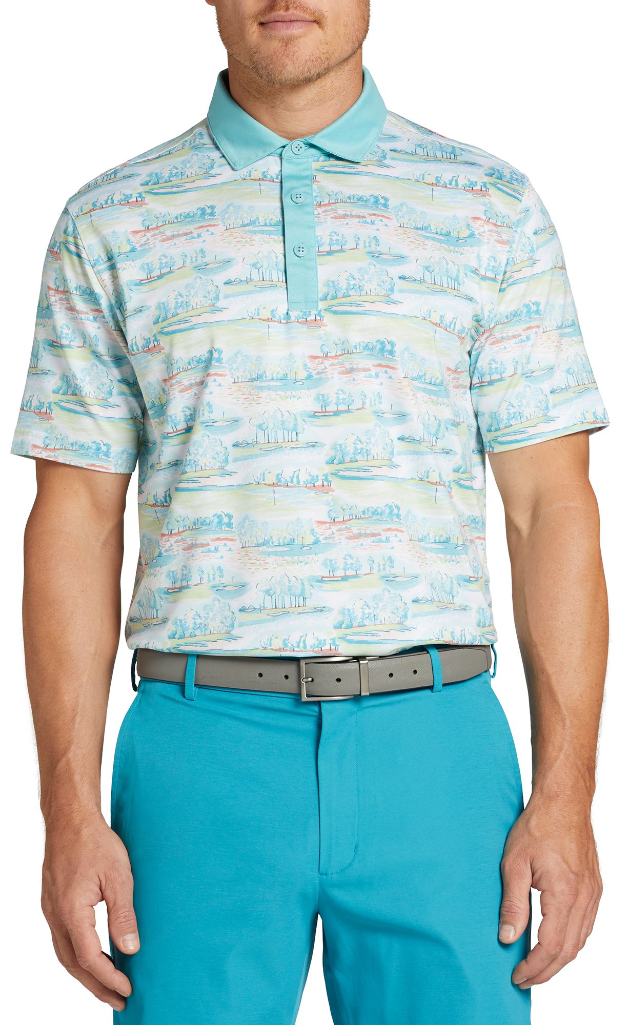 Walter Hagen Men's Clubhouse Country Club Printed Golf Polo product image