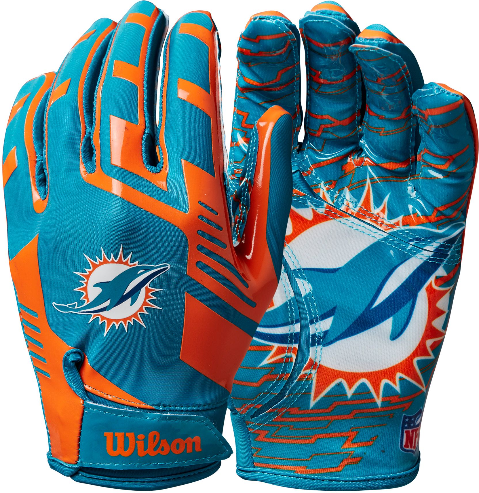 Wilson Miami Dolphins Stretch Fit Gloves product image
