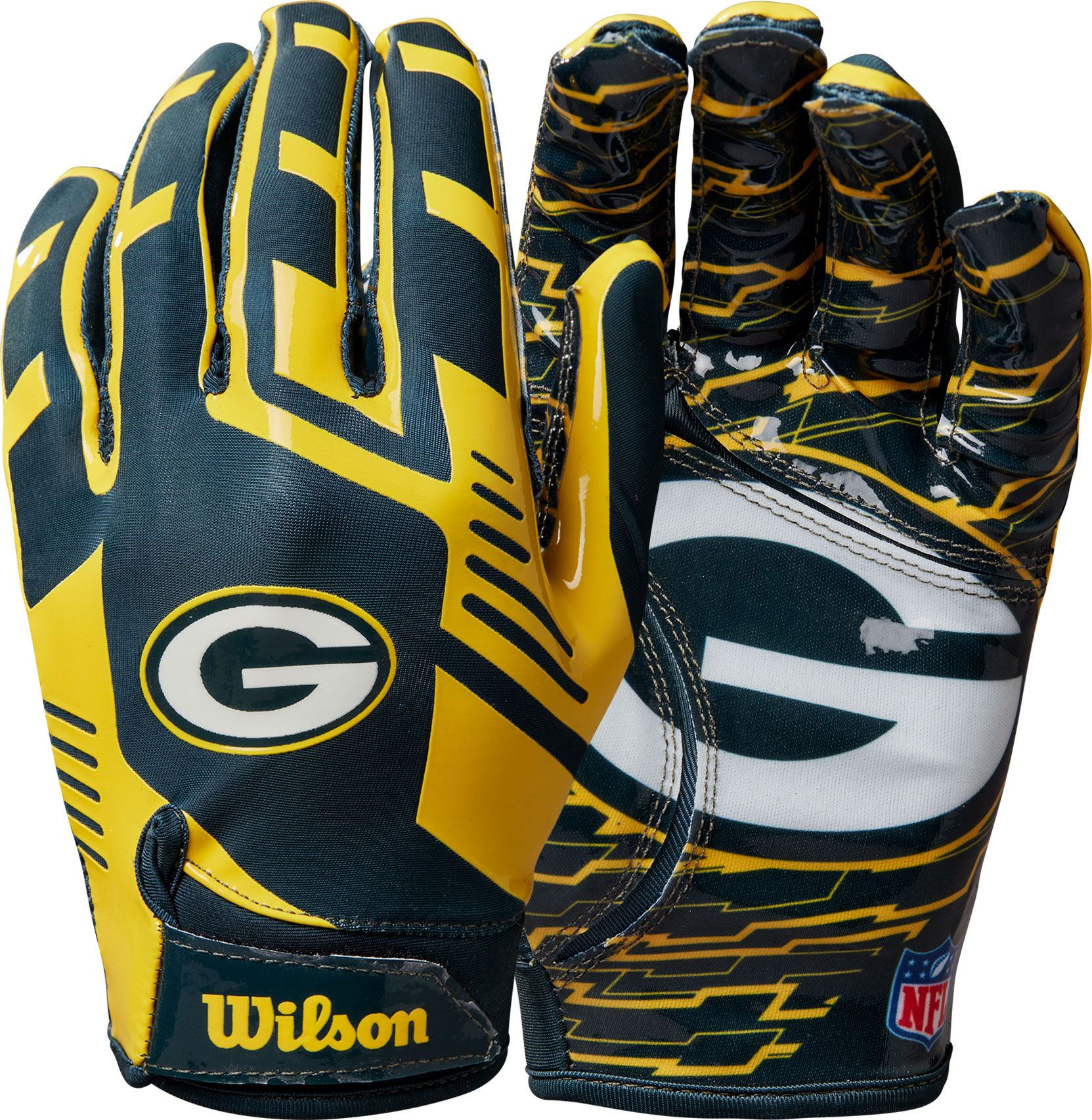 Wilson Green Bay Packers Stretch Fit Gloves product image