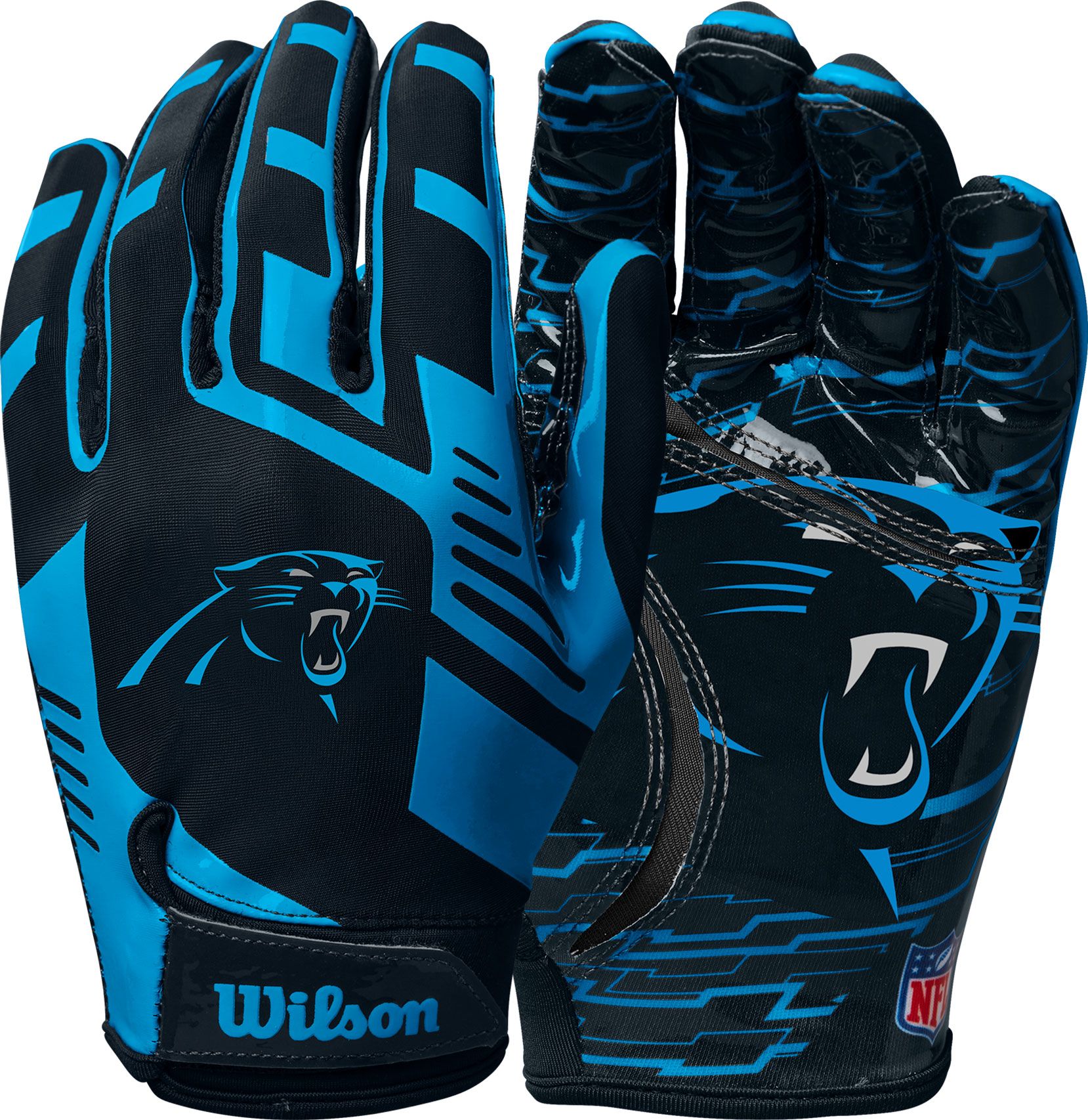 Wilson Carolina Panthers Stretch Fit Gloves product image