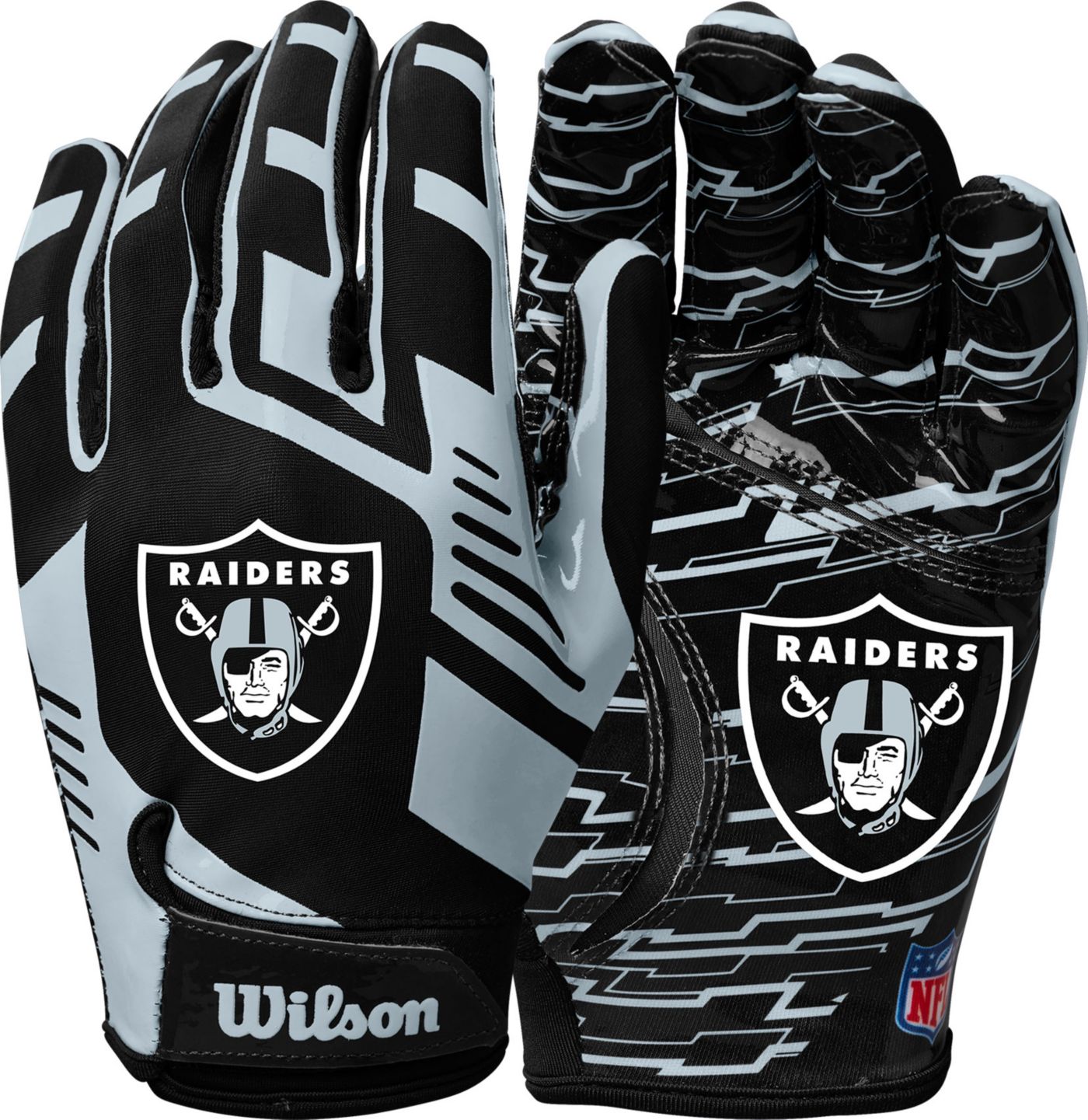 Wilson Youth Las Vegas Raiders Stretch Fit Gloves | Dick's Sporting Goods