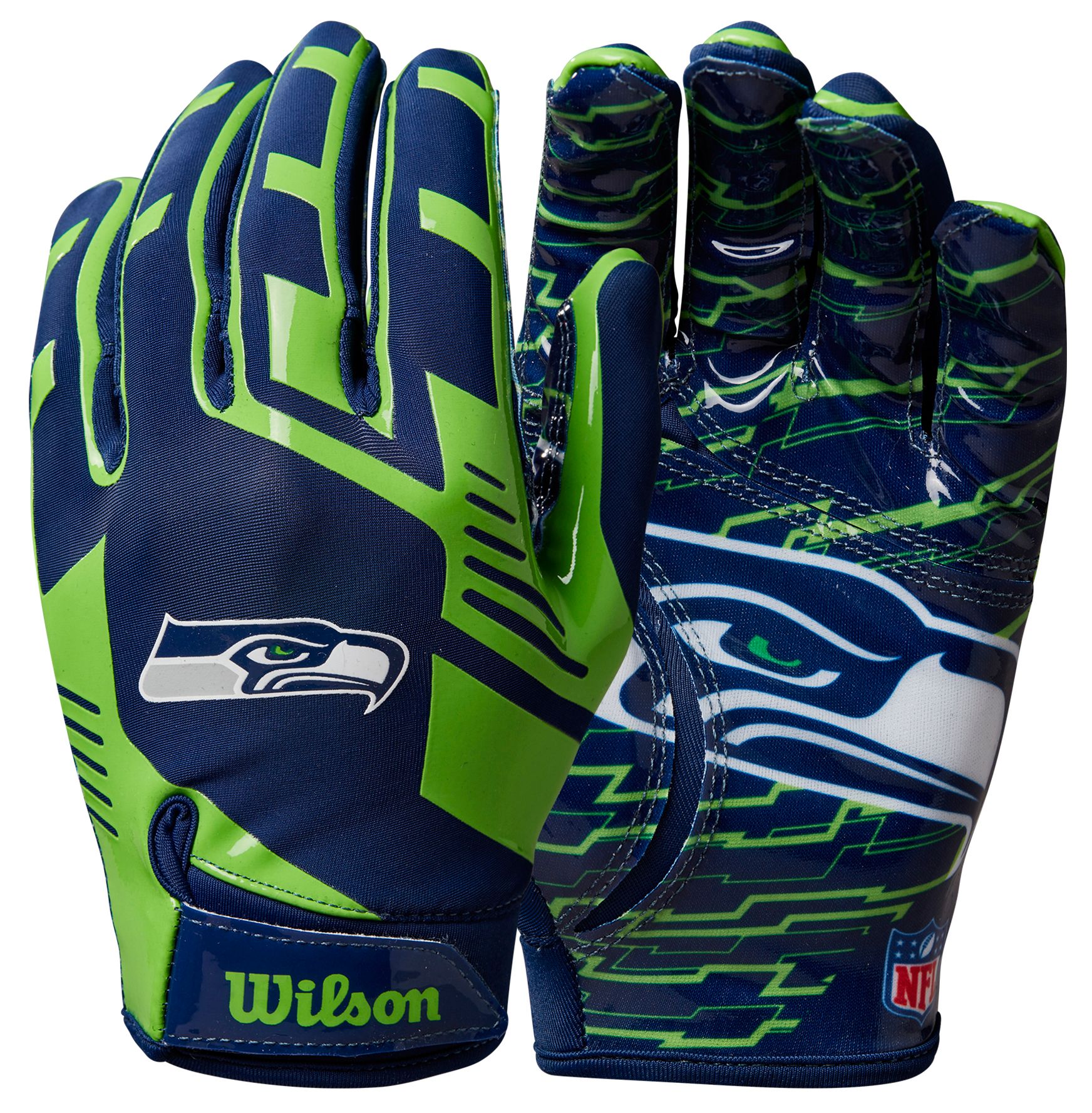 Wilson Youth Seattle Seahawks Stretch Fit Gloves product image