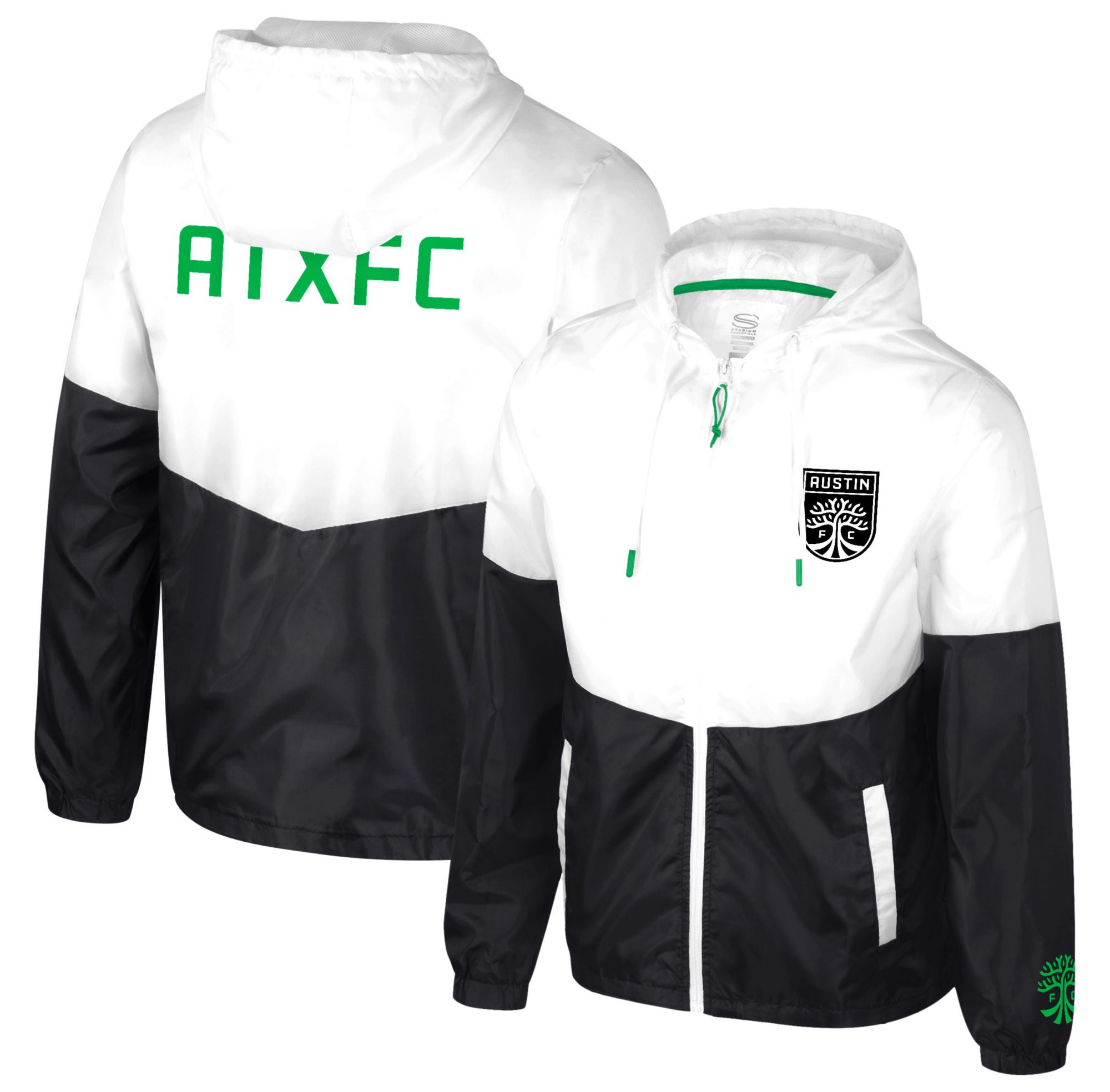 Stadium Essentials Men's Austin FC White Competitor Full-Zip Jacket product image