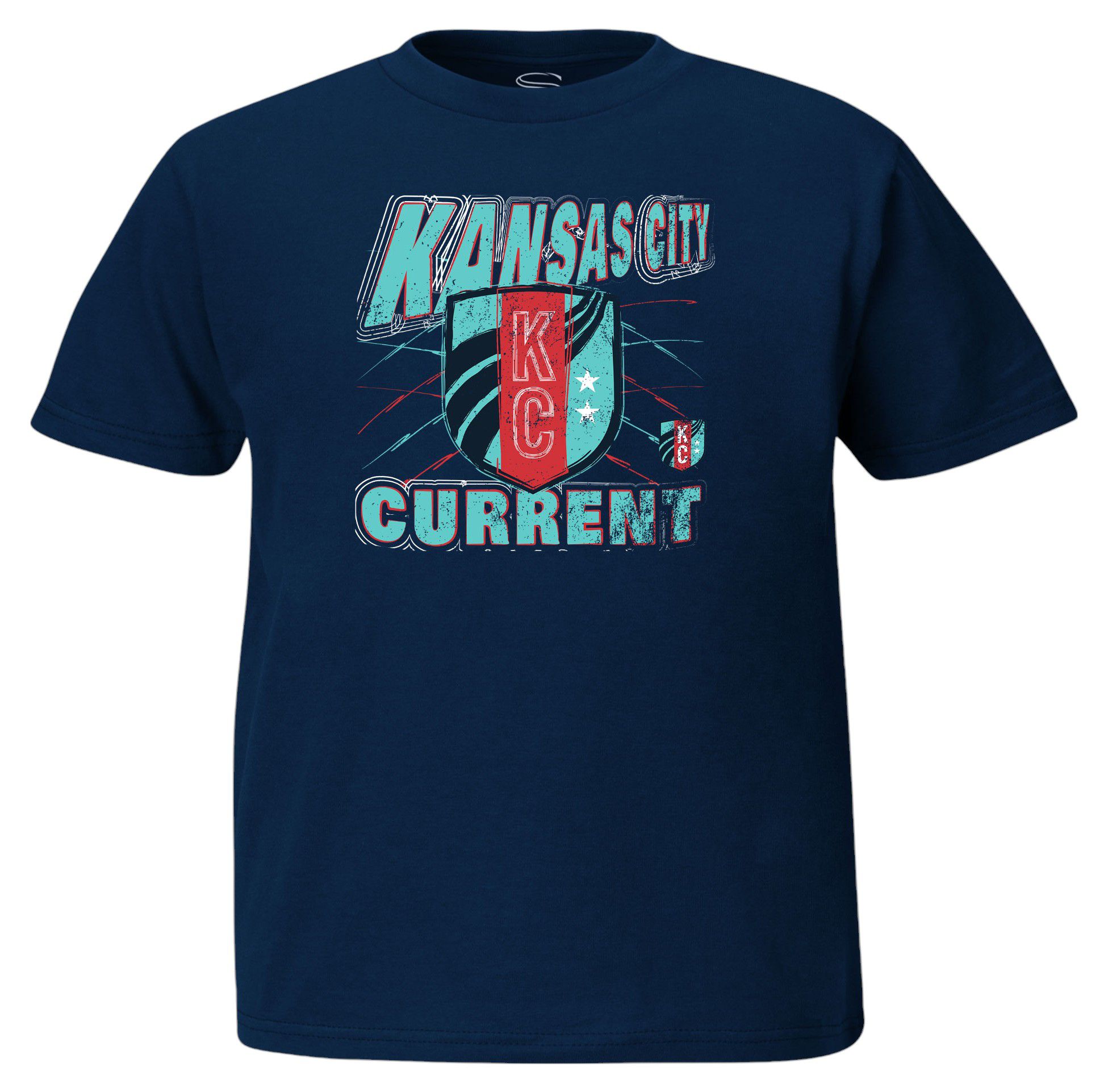 Stadium Essentials Youth Kansas City Current Tangled Navy T-Shirt product image