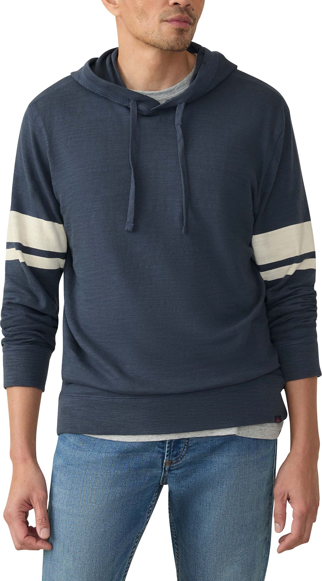 Faherty Men's Sunwashed Stripe Slub Hoodie product image