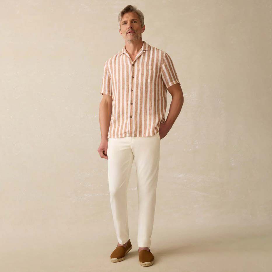 Faherty Men's Palma Linen Camp Short Sleeve Shirt product image
