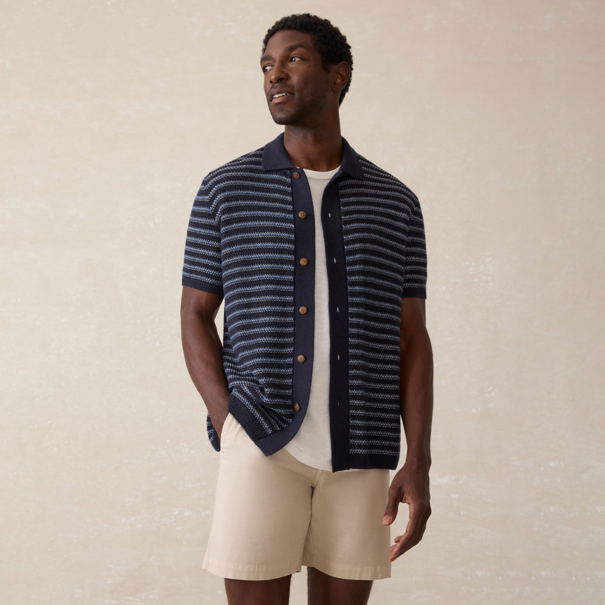 Faherty Men's Sweater Short Sleeve Shirt product image